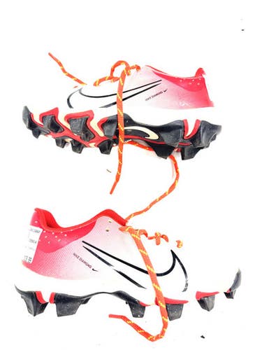 Used Nike DIAMOND BB/SB Cleats Red Youth 13.0 11860-C000301373