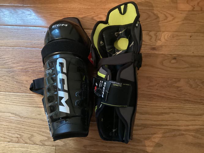 Junior CCM Tacks AS 580 12" Shin Pads (New)