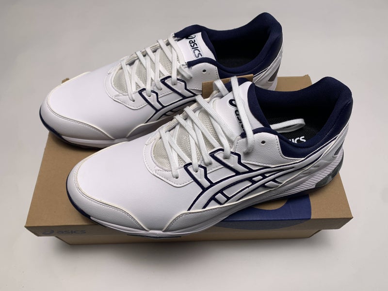 Asics Gel-Preshot Golf Shoes White Blue Men's SZ 9.5 (1111A210-100)