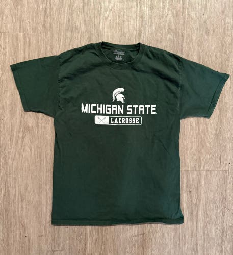 Michigan State Lacrosse Green Champion Shirt