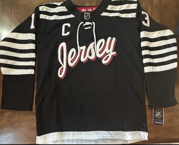 Nico Hischier Black New Jersey Devils Alternate Jersey Adult XL (54) NWT