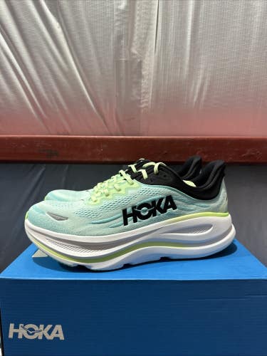 Hoka One One Bondi 9 1162011-LNMT Sneaker Men's 13D Green Running Shoes FL4226