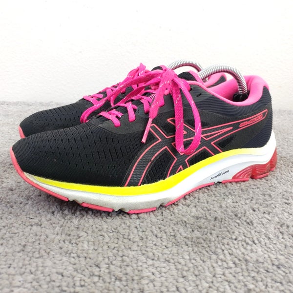 ASICS Gel-Pulse 12 AmpliFoam Womens Size 6.5 Running Shoes 1012A724 Black Pink