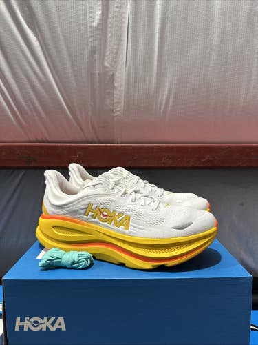 Hoka One One Bondi 9 1162011-FNF Men's 13D Frost Sunflower Running Shoes FL4228