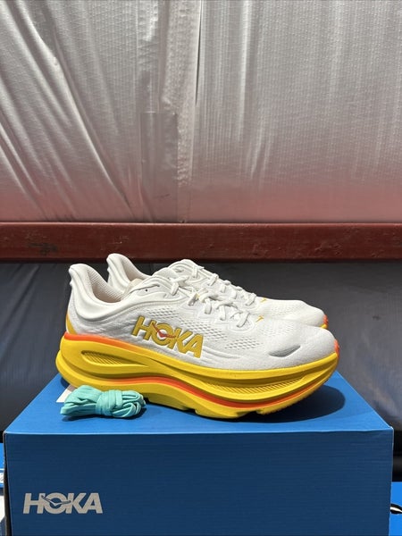 Hoka One One Bondi 9 1162011-FNF Men's 13D Frost Sunflower Running Shoes FL4228