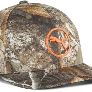 New Puma x Realtree Camo 5-Panel Snapback Golf Hat Cap OSFM