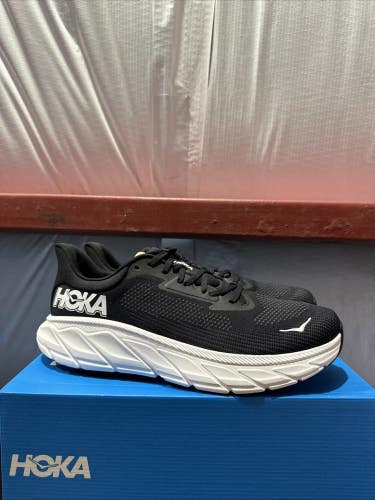 Hoka Arahi 7 1147870-BWHT Sneaker Men's 12 EE Black Lace Up Running Shoes FL4218