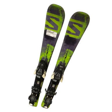 Used Salomon MAX JR Boys DH Ski/Binding Green 90 cm 11883-S000150603