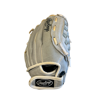 Used Rawlings HIGHLIGHT SERIES BB/SB Glove RH Throw Grey 10 1/2" 11682-S000123955