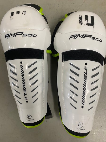 Youth Winnwell AMP 500 11" Shin Pads (Used)