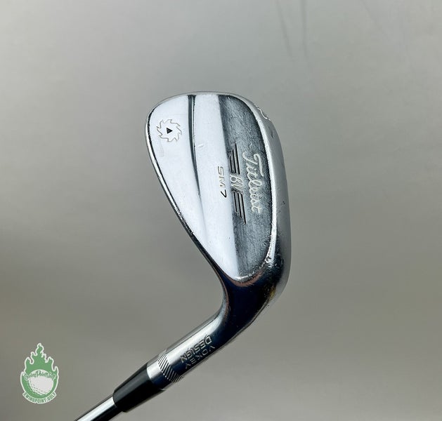 RH Titleist Vokey Chrome SM7 F Grind Wedge 52*-08 Wedge Flex Steel Golf Club