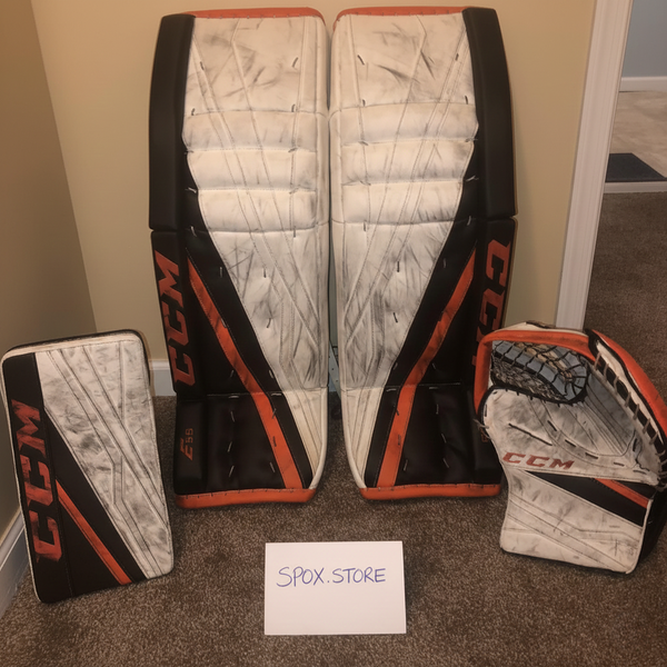 CCM Extreme Flex 3.9 Goalie Full Set – Senior 35" | Regular Hand | Orange  (READ DESCRIPTION)