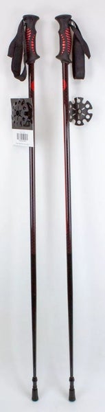 NEW $65 5TH Element Stealth Ski Poles Skiing Black Red Sizes 90 85 100 105CM