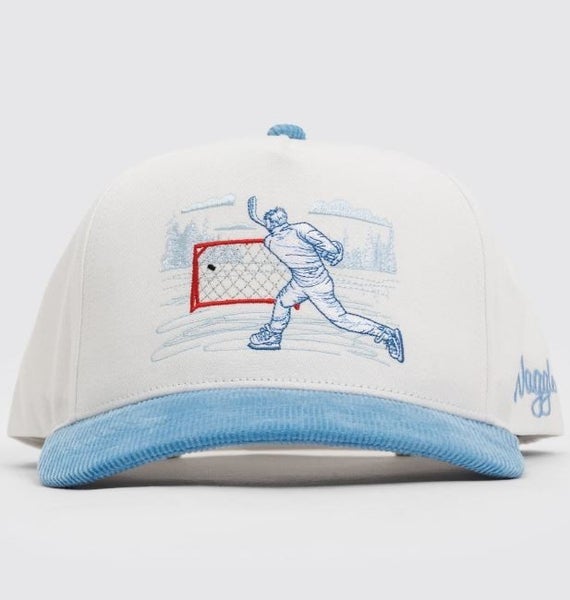 Waggle Golf "Pond Legend" OG Snapback Corduroy Brim Hat Cap One Size NEW!