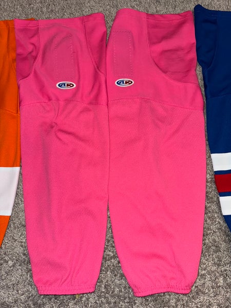 Athletic Knit (AK) HS1100-014 Pink Mesh Ice Hockey Socks