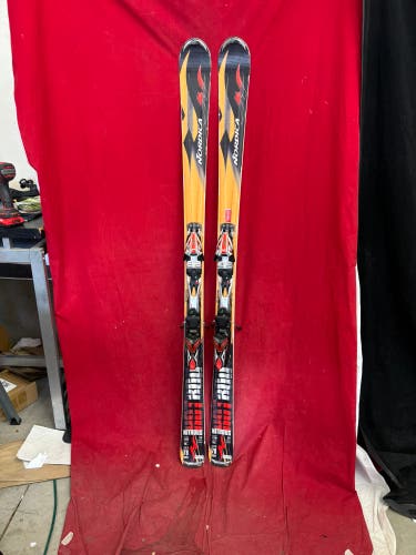 Skis: Nordica 170 cm All Mountain Skis With Bindings (Used)