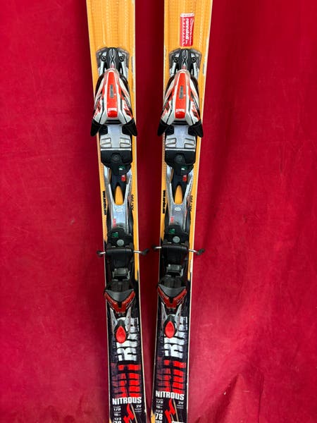 Skis: Nordica 170 cm All Mountain Skis With Bindings (Used