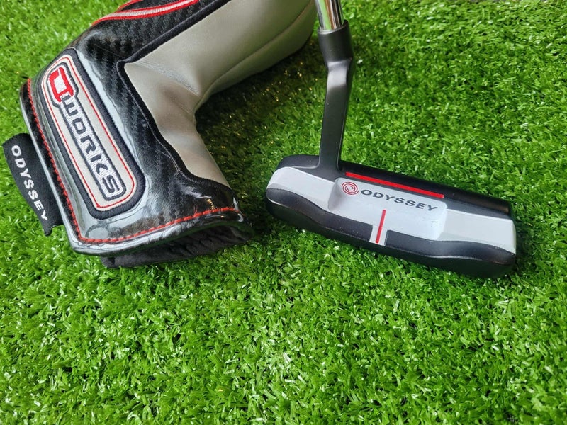 ODYSSEY OWORKS 1 Blade Putter RH Steel 33.5" SuperStroke 2.0 w/ Cover