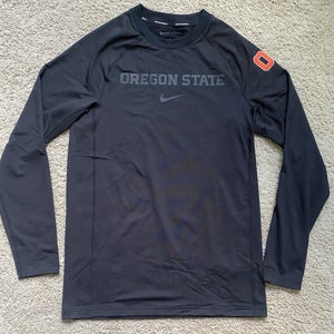 new men's Large Nike Oregon State Beavers Baseball Team Issue Long Sleeve Shirt BSBL