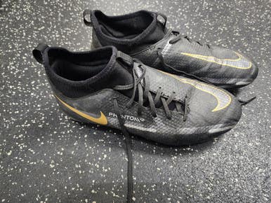 Used Nike PHANTOM Soccer Cleats Black Junior 06 11849-S000033889