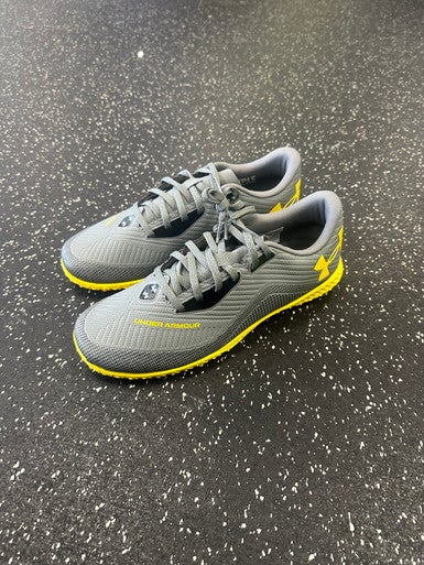 Used Under Armour SHADOW 2 Soccer Indoor Shoes Grey Senior 9 11849-S000033885