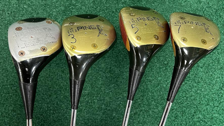 PING Eye 2 Left Hand 1-3-5-7 Wood Set Men's LEFT Hand Steel Shafts Stiff Flex