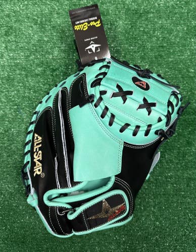 All Star Pro Series 34" Baseball Catchers Mitt CM3000 - Black Mint