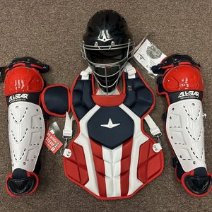 All Star Top Star Youth Ages 10-12 Baseball Catchers Gear Set - USA