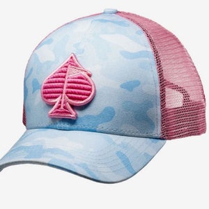 Pins & Aces Trucker Hat (Cotton Candy Camo, Adjustable) Golf Cap 2025 NEW