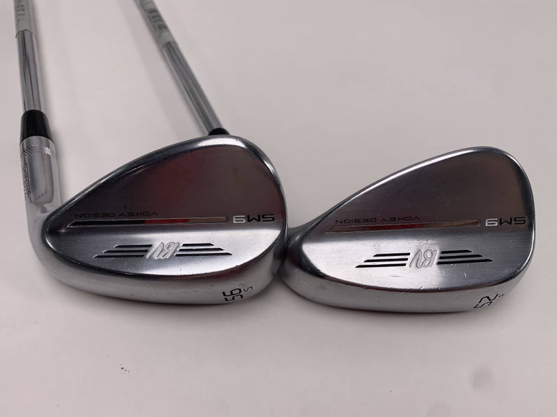 Titleist Vokey SM9 Tour Chrome Wedge Set 52* 8 | 56* 10 Wedge Steel Mens RH