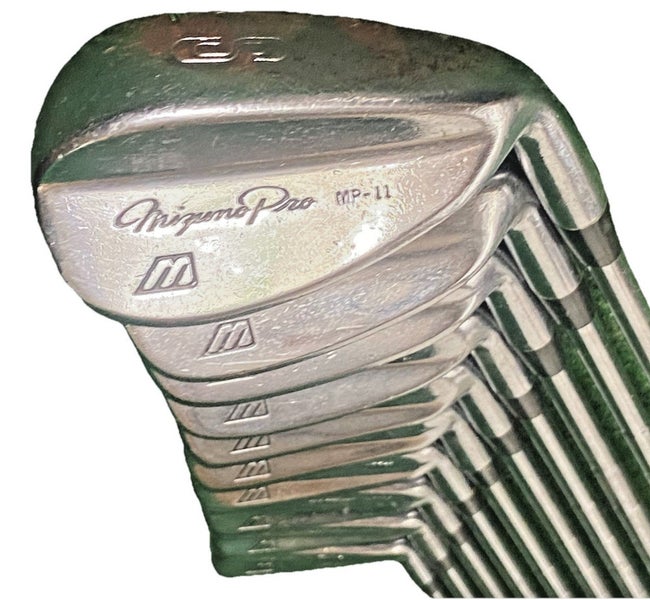 Mizuno MP-11 Pro Forged Iron Set 2-PW,SW RH Stiff Steel 5i 37.5" New Mid Grips
