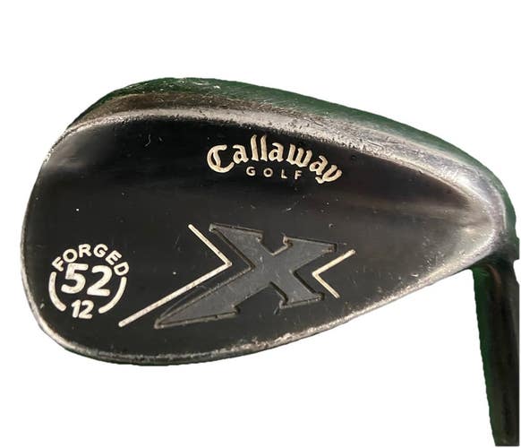 Callaway X Forged Gunmetal Gap Wedge 52*12 Stiff Steel 35" RH Good Midsize Grip