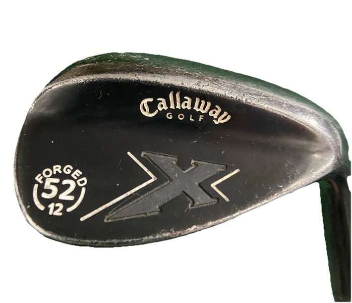 Callaway X Forged Gunmetal Gap Wedge 52*12 Stiff Steel 35" RH Good Midsize Grip