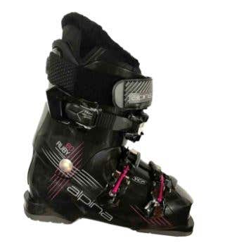 Mondo 22 & 22.5 Women's Alpina All Mountain Ruby 60 Ski Boots (New)(SY881)