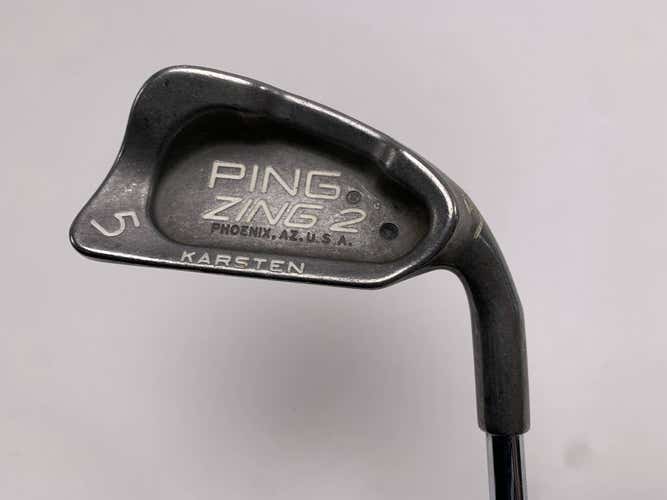 Ping Zing 2 Single 5 Iron Black Dot Karsten JZ Regular Steel Mens RH