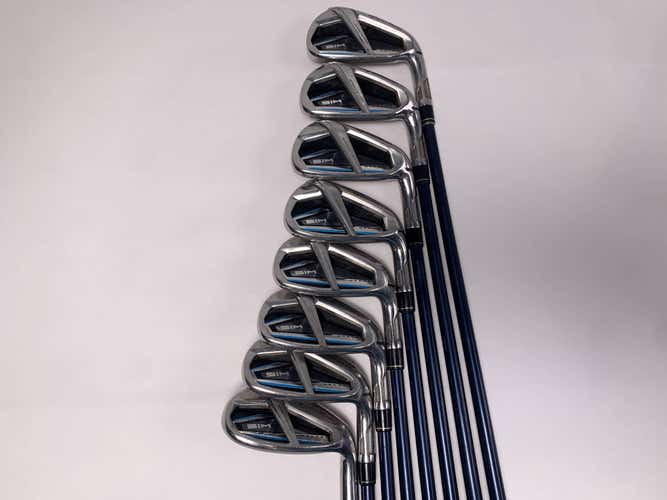 TaylorMade SIM MAX OS Iron Set 5-PW+GW+SW Ventus Blue 6R Regular RH