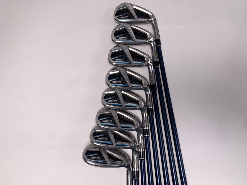 TaylorMade SIM MAX OS Iron Set 5-PW+GW+SW Ventus Blue 6R Regular RH
