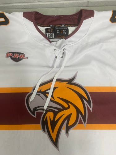 Caledon Golden Hawks White XL Men's Jersey #20