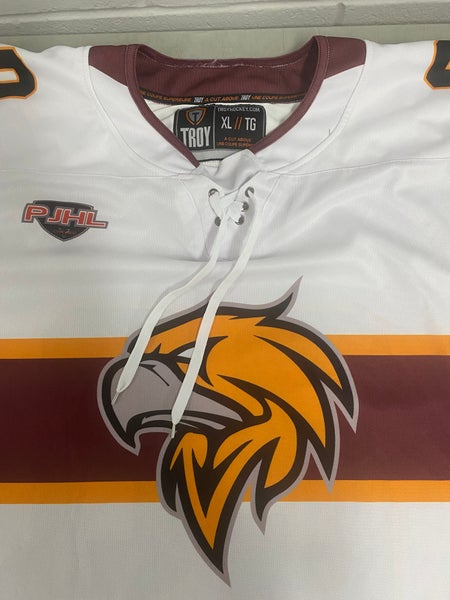 Caledon Golden Hawks White XL Men's Jersey #20