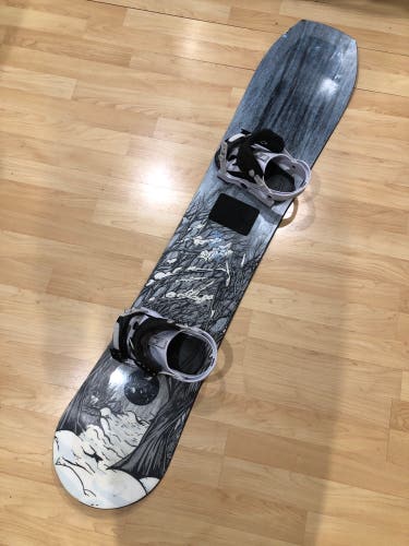 2023 Men's 157cm YES Hybrid Snowboard | NOW Pro Line Bindings (Used)