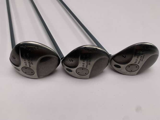 Callaway Hawkeye Wood Set 3 5 7 | 15* 18* 21* Hawk Eye Gems UL Ladies RH
