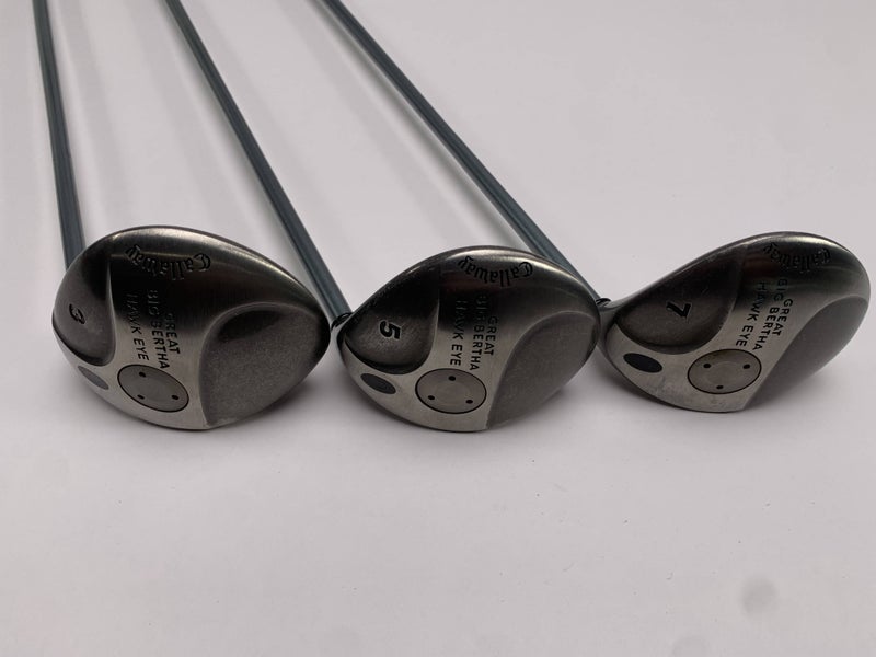 Callaway Hawkeye Wood Set 3 5 7 | 15* 18* 21* Hawk Eye Gems UL Ladies RH
