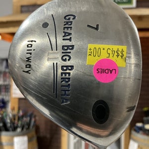 Callaway GREAT BIG BERTHA #7 Fairway Wood 41" Ladies Flex Graphite Shaft RH USED