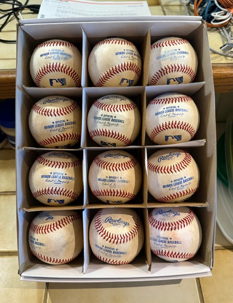 Rawlings Official Minor League Baseballs 12 Pack (1 Dozen) (Used)