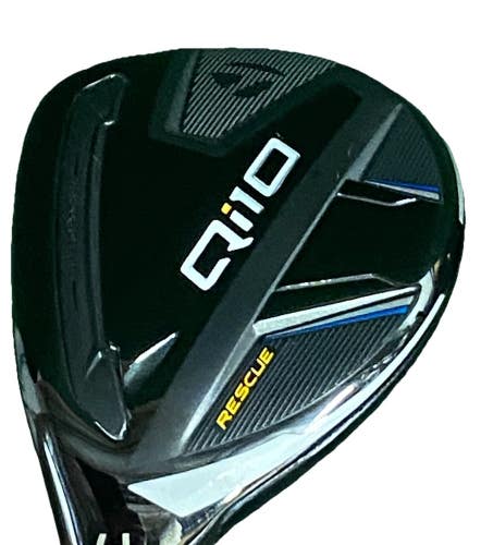 Taylormade Qi10 LH 4 Rescue Hybrid 22* Lefty Club Head Only Mint Component