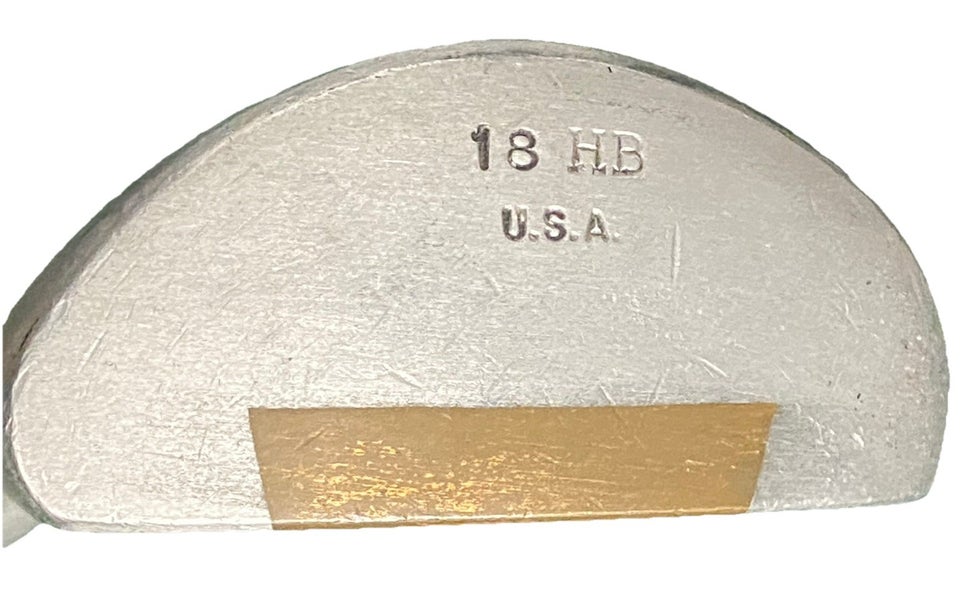 Otey Crisman 18 HB Hickory Shaft Putter 35" RH Handcrafted Leather Grip