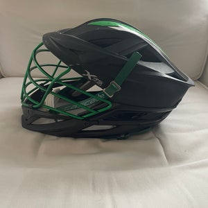 Cascade XRS Pro Helmet - Matte Black with Green Chrome Facemask (Retail: $389)