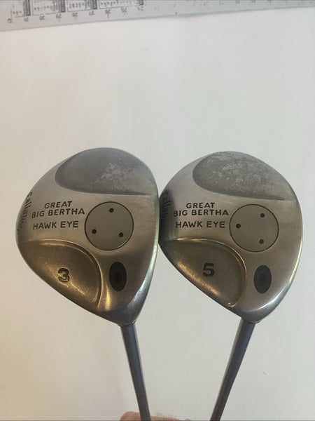 Callaway Great Big Bertha Hawkeye Fairway Woods Set 3 & 5 Regular Graphite Shaft