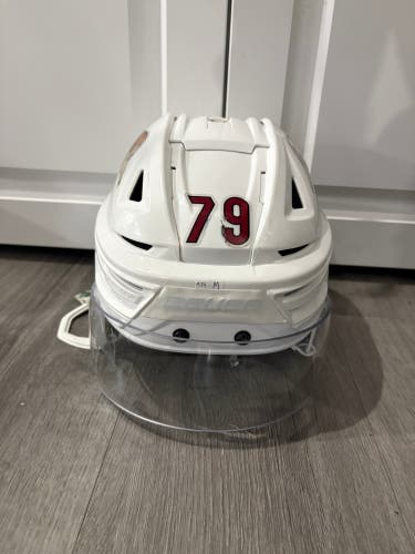 Lightly Used Medium Bauer Helmet Roadrunners #79 Pro Stock (Used)