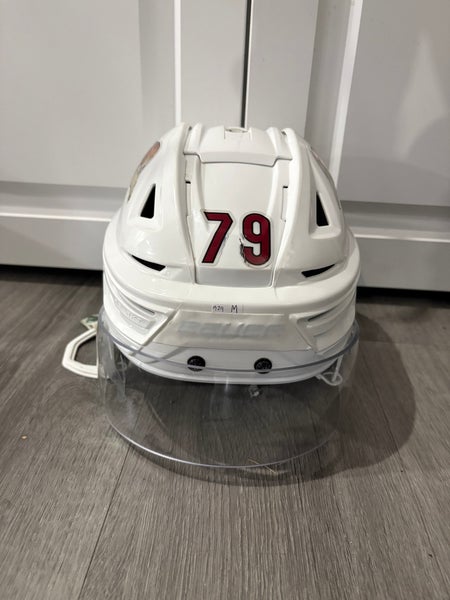 Lightly Used Medium Bauer Helmet Roadrunners #79 Pro Stock (Used)